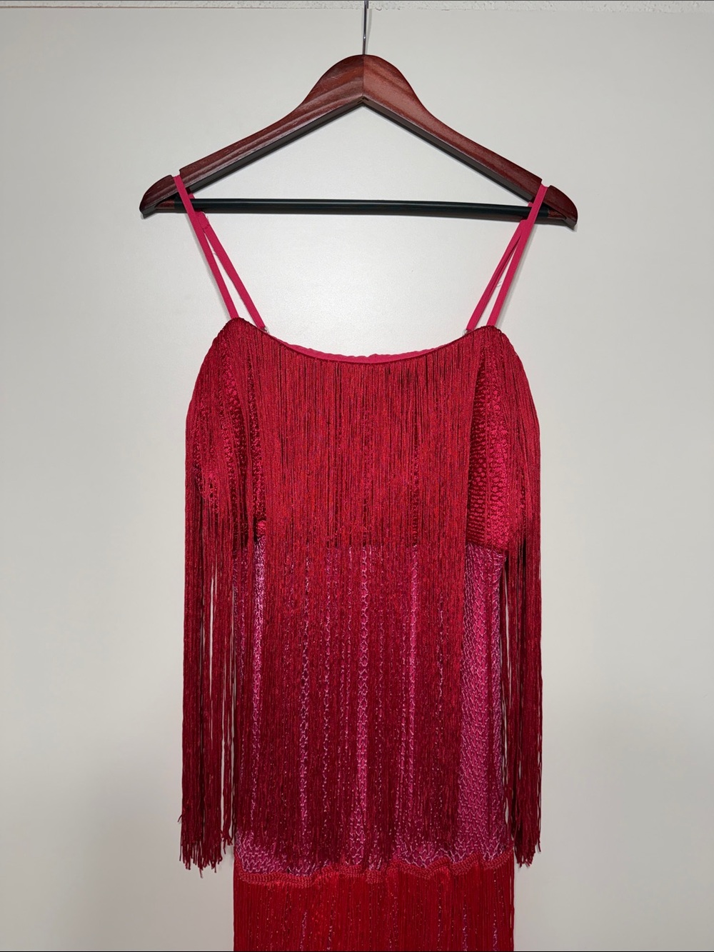 Anthropologie Let me Be Tiered Fringe Ombré Dress - Picture 4 of 17